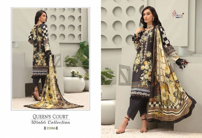 Shree Queens Court Winter Fancy Festival Wear Pashmina Pakistani Suits Collection
